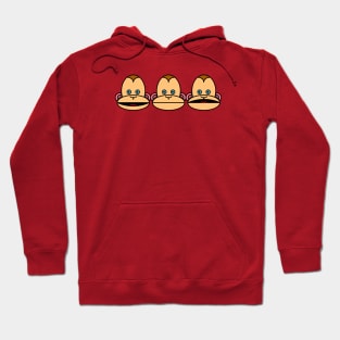 Three monkeys Hoodie